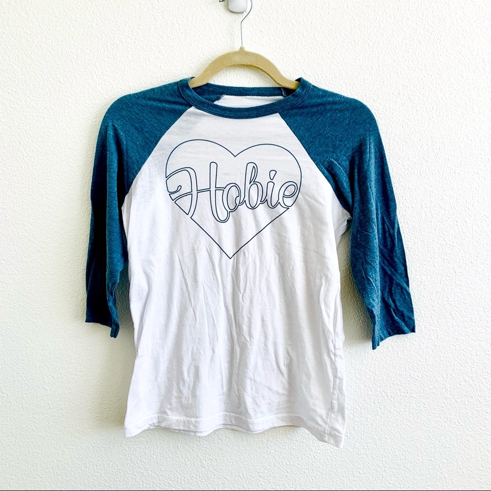 Girls Hobie Heart Tee with Cropped Sleeves